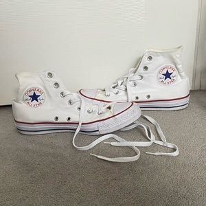 White Hightop Converse